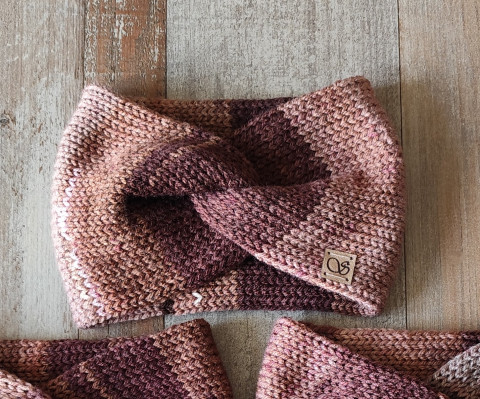 Pletená čelenka č.6 zima podzim pletené čelenka pletená čelenky na zimu na podzim 