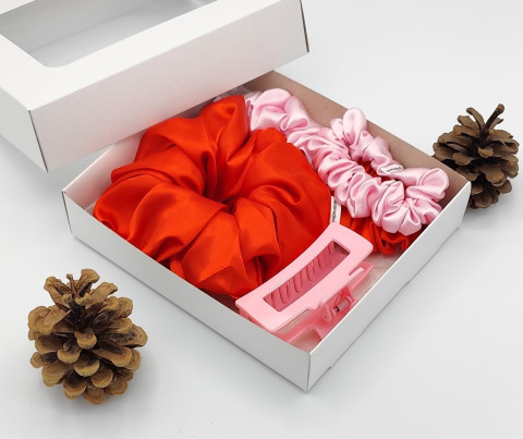 Scrunchie - dárkový box XXVIII. spona sponka sponky do vlasů spony scrunchies scrunchie 