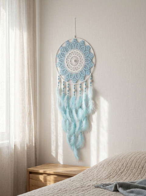 Lapač zlých snů 30 x 90 cm indián indiánský nad postel strážce boho dream lapač dreamcatcher lapač snů do ložnice 