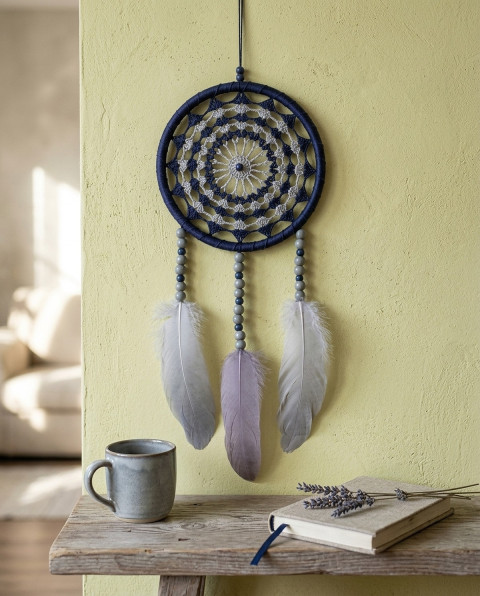 Lapač zlých snů 15 x 40 cm indián indiánský nad postel strážce boho dream lapač dreamcatcher lapač snů do ložnice 