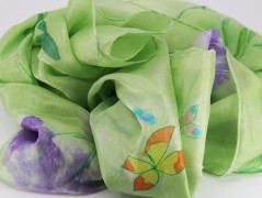 Hedvábná kravata Tropická džungle