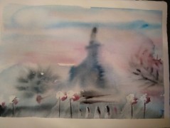 Hedvábná kravata Tropická džungle