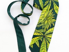 Hedvábná kravata Tropická džungle