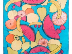 Hedvábná kravata Tropická džungle