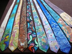 Hedvábná kravata Tropická džungle