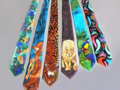 Hedvábná kravata Tropická džungle