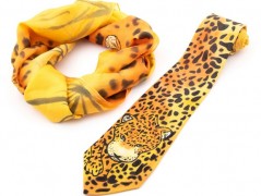 Hedvábná kravata Tropická džungle