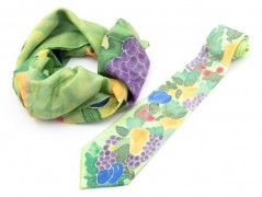 Hedvábná kravata Tropická džungle