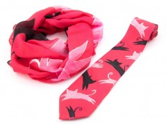 Hedvábná kravata Tropická džungle