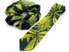 Hedvábná kravata Tropická džungle
