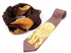 Hedvábná kravata Tropická džungle