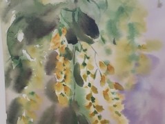 Hedvábná kravata Tropická džungle