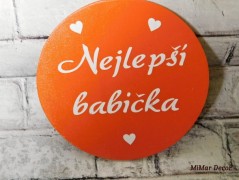 Dřevěná pokladnička se jménem