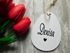 Dřevěná pokladnička se jménem