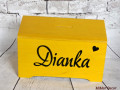 Dřevěná pokladnička kasička