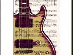 Tisk na starý novový papír KLAVÍR