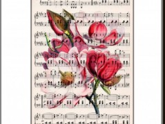 Tisk na starý novový papír KLAVÍR