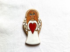 Keramický obr. - Kočka a slunce