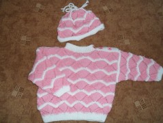 Mimi soupravička - mentol s bílou