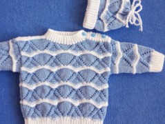 Mimi soupravička - mentol s bílou