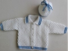 Mimi soupravička - mentol s bílou