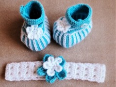 Mimi soupravička - mentol s bílou