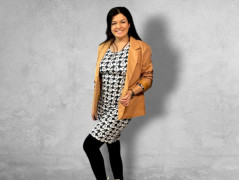 Dětské manšestráky khaki