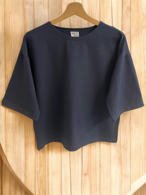 Dámské triko Navy M/L tunika halenka triko top černé tmavá 
