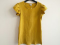 Dámská mušelinová šatovka mustard