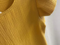 Dámská mušelinová šatovka mustard