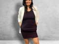 Dámské vínové šaty S/M