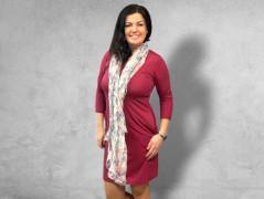 Dámské šaty petrolej M/L