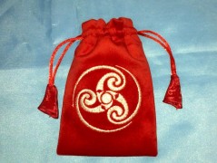 Meditační polštář s výšivkou