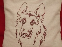 Meditační polštář s výšivkou