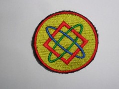 Meditační polštář s výšivkou