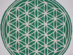 Meditační polštář s výšivkou