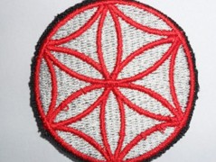 Meditační polštář s výšivkou