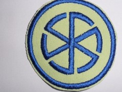 Meditační polštář s výšivkou