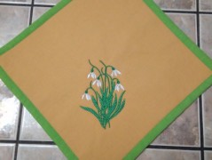 Meditační polštář s výšivkou