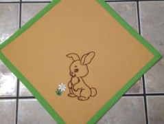 Meditační polštář s výšivkou