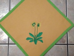 Meditační polštář s výšivkou