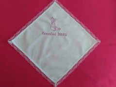 Meditační polštář s výšivkou