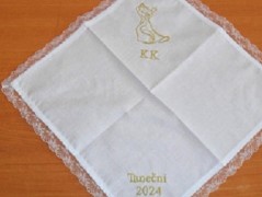 Meditační polštář s výšivkou