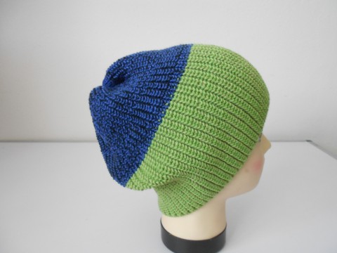 Univerzální čepice merino modrá čepice dámská zimní merino pánská uni 