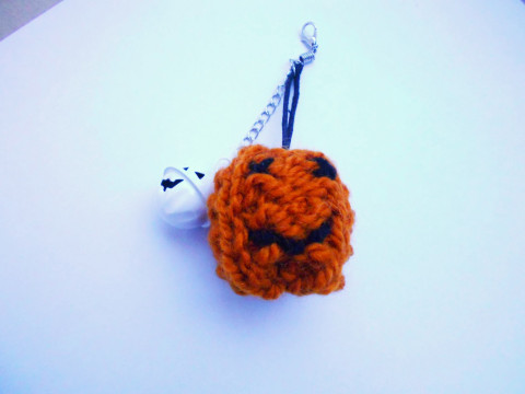 Dýňový přívěsek kabelka dýně bílá batoh černá přívěšek klíče rezavá 