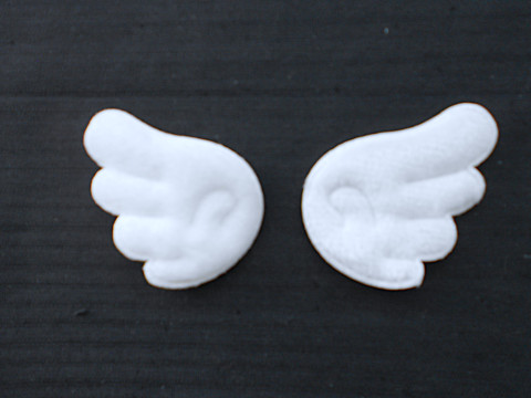 Aplikace křídla k výrobě andílků bílá anděl křídla 