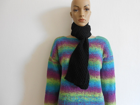 Větší šála s vlnou šála dámská akryl khaki vlna pánská 