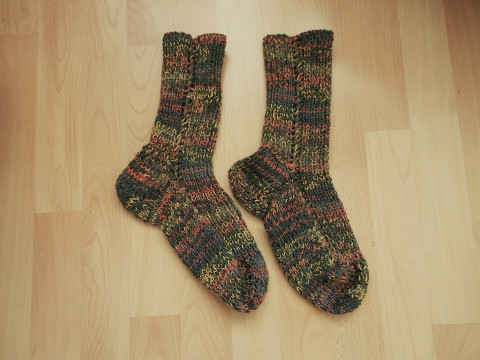 Teplé ponožky s vlnou 44-45 žlutá šedá akryl ponožky vlna 45 uni 44 