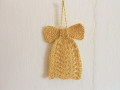 Pletený zvoneček k zavěšení větší