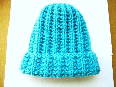 Dětská čepice merino modrá čepice dětská merino 